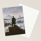 "Wanderer above the Sea of Fog" ("Der Wanderer über dem Nebelmeer") by Caspar David Friedrich, circa 1817  Stationery Card Gallery Image 2