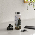 "Wanderer above the Sea of Fog" ("Der Wanderer über dem Nebelmeer") by Caspar David Friedrich, circa 1817  Water Bottle Gallery Image 4