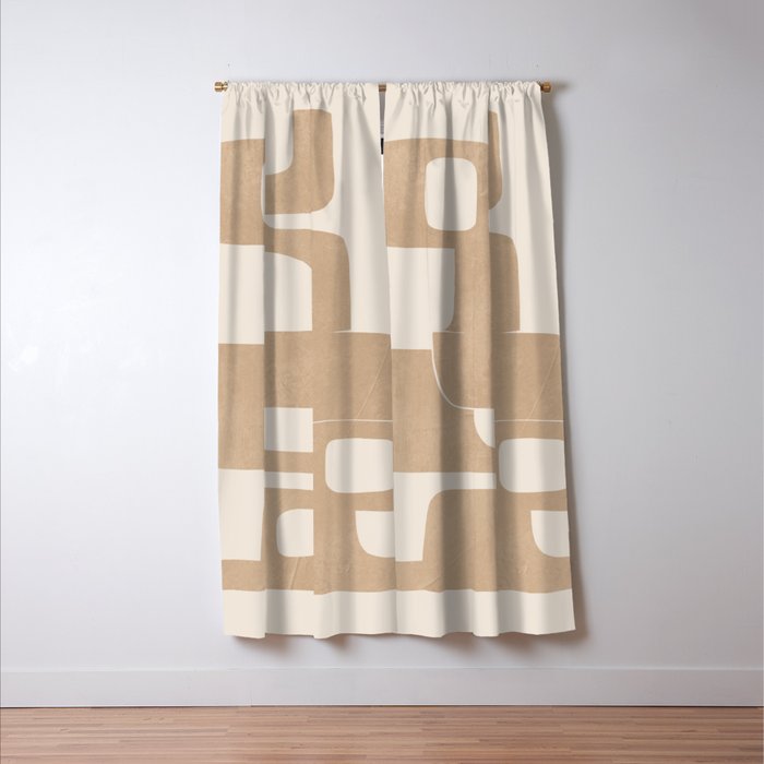 Modern Abstract Shapes 106 Window Curtain Gallery Image 3