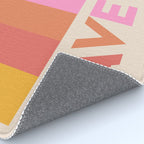 Vintage Rainbow Have Fun Text Rug Gallery Image 4