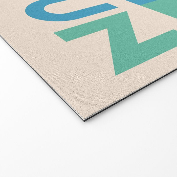 Vintage Rainbow Have Fun Text Welcome Mat Gallery Image 2