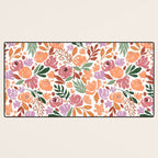 Simple colorful floral CWP Desk Mat Gallery Image 3