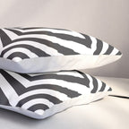 Black And  White Pop Art Optical Illusion Pillow Sham Gallery Image 3