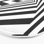 Black And  White Pop Art Optical Illusion Bath Mat Gallery Image 3