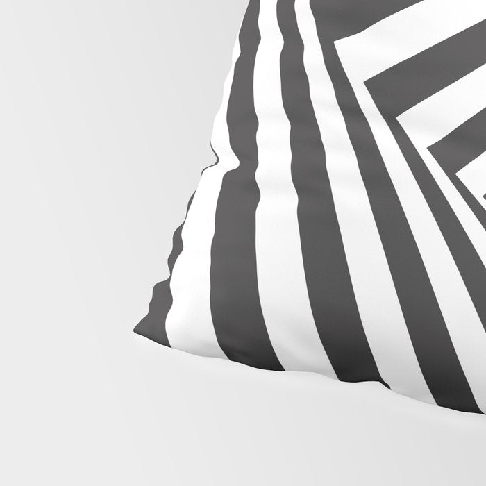 Black And  White Pop Art Optical Illusion Pillow Sham Gallery Image 4