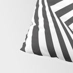 Black And  White Pop Art Optical Illusion Pillow Sham Gallery Image 4