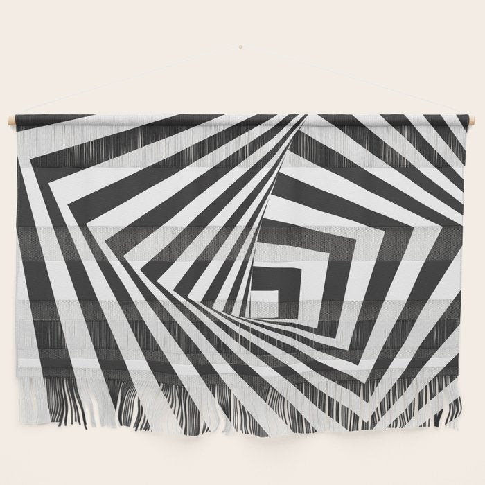 Black And  White Pop Art Optical Illusion Wall Hanging Gallery Image 1