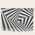Black And  White Pop Art Optical Illusion Wall Hanging Gallery Image 1