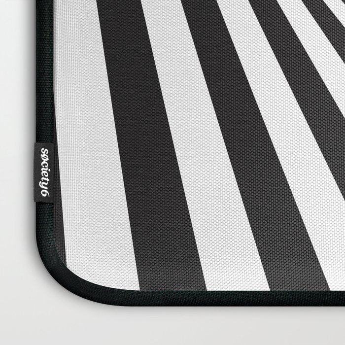 Black And  White Pop Art Optical Illusion Laptop Sleeve Gallery Image 3