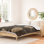 Gold,hexagons ,honeycomb geometric pattern  Duvet Cover Gallery Image 2