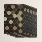Gold,hexagons ,honeycomb geometric pattern  Wrapping Paper Gallery Image 3