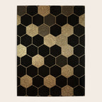 Gold,hexagons ,honeycomb geometric pattern  Poster Gallery Image 4
