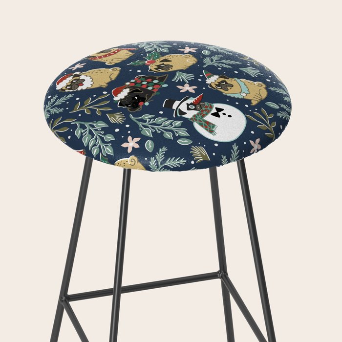 Christmas Pugs Stool Gallery Image 2