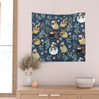 Christmas Pugs Wall Tapestry Gallery Image 2
