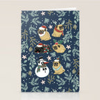 Christmas Pugs Stationery Card Gallery Image 2