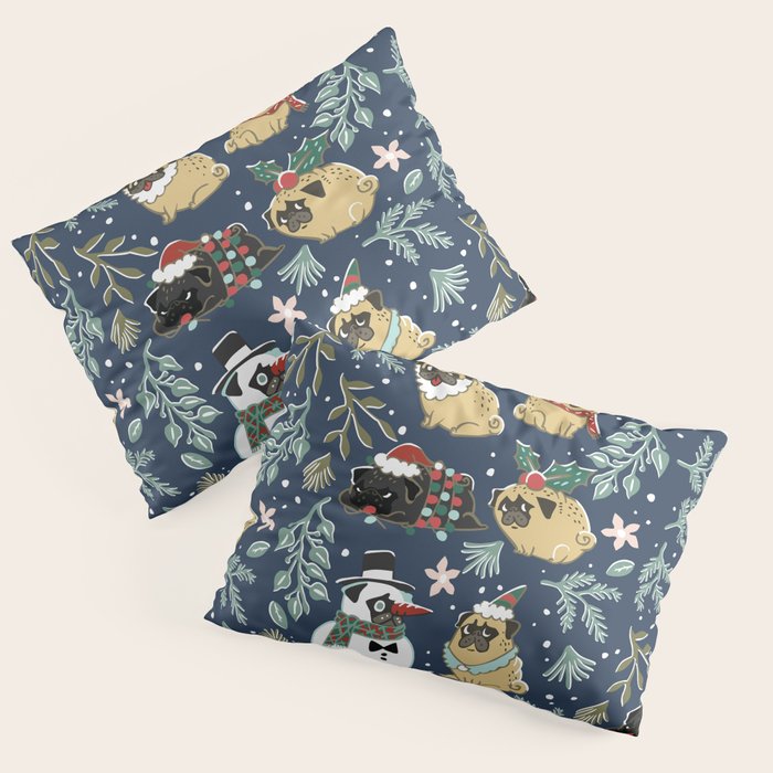 Christmas Pugs Pillow Sham Gallery Image 3