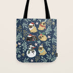 Christmas Pugs Tote Bag Gallery Image 1