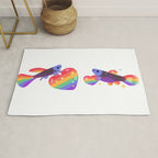 Rainbow guppy 7 Rug Gallery Image 1