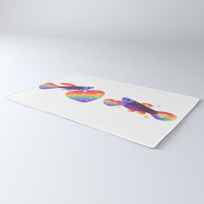 Rainbow guppy 7 Rug Gallery Image 3