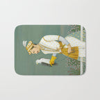 Portrait of a Prince with a Hawk 1700s India, Mughal, 18th century Indian Miniature Painting  Bath Mat Gallery Image 1