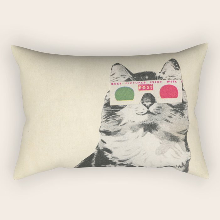 3D Glasses Rectangular Pillow Gallery Image 2