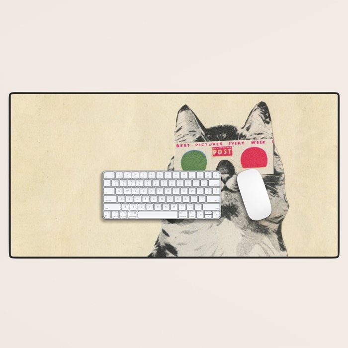 3D Glasses Desk Mat Gallery Image 1