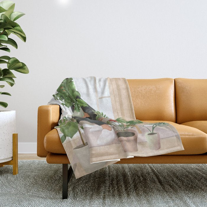 My Little Garden II Throw Blanket Gallery Image 1