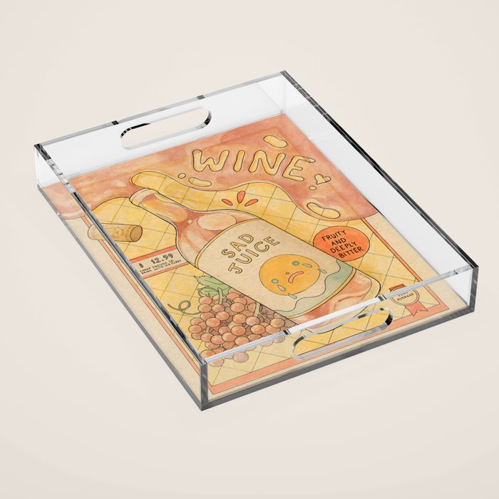 Wine Acrylic Tray Gallery Image 1
