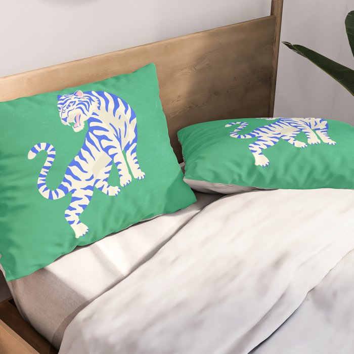 The Roar: White Tiger Edition Pillow Sham Gallery Image 2