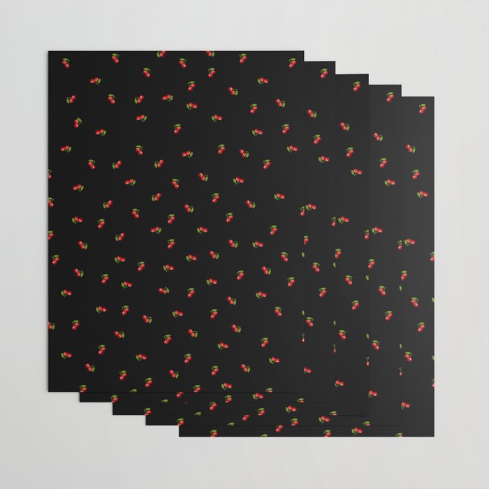 Dark Delicate Cherry Wrapping Paper Gallery Image 3