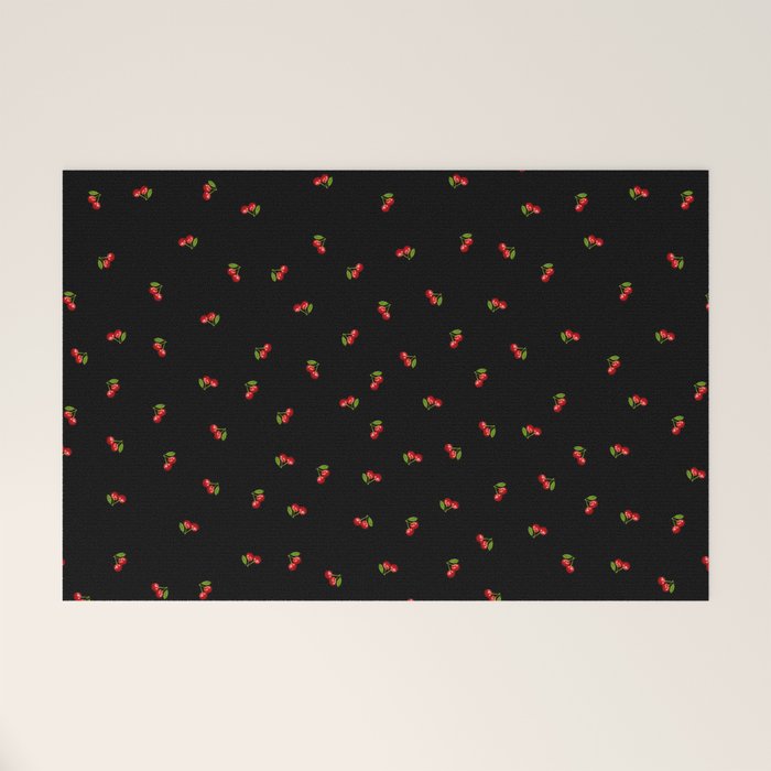 Dark Delicate Cherry Welcome Mat Gallery Image 1