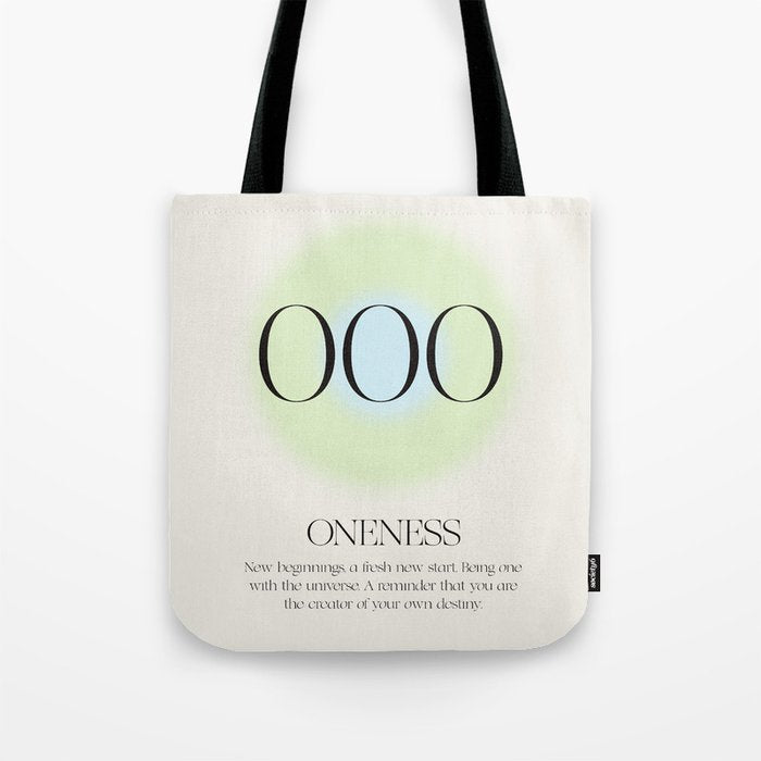 Angel Number 000 | Oneness Tote Bag Gallery Image 1