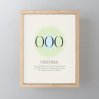 Angel Number 000 | Oneness Mini Art Print Gallery Image 1