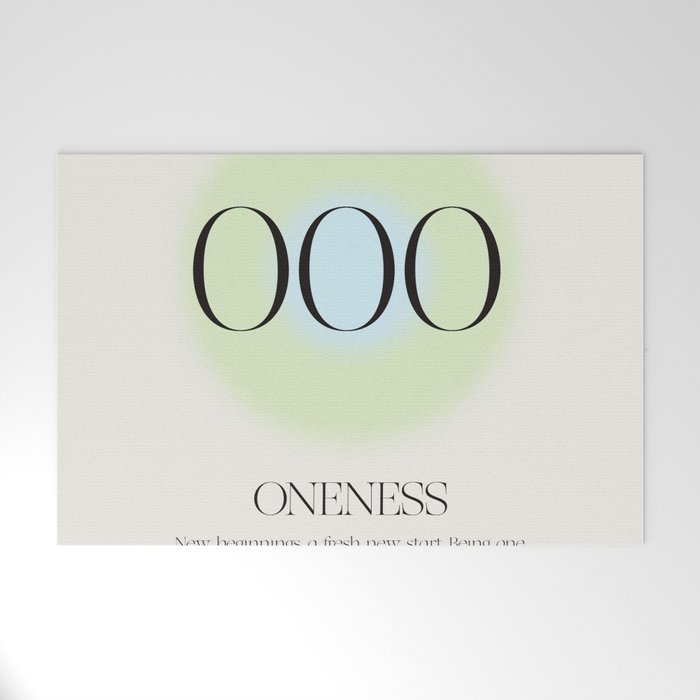 Angel Number 000 | Oneness Welcome Mat Gallery Image 1