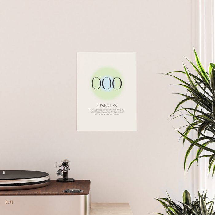 Angel Number 000 | Oneness Poster Gallery Image 2