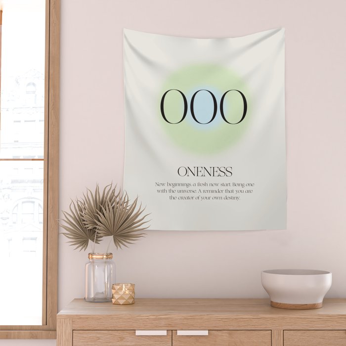 Angel Number 000 | Oneness Wall Tapestry Gallery Image 2