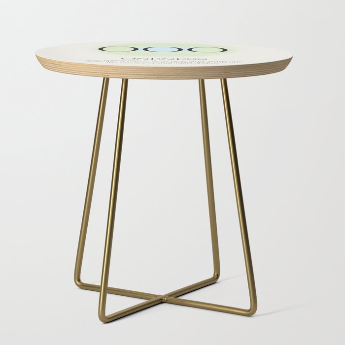 Angel Number 000 | Oneness Side Table Gallery Image 1