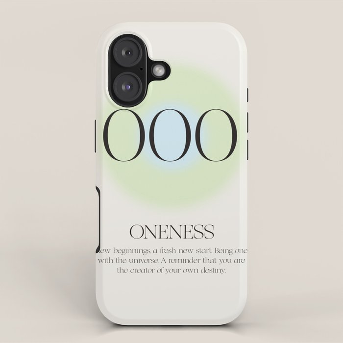 Angel Number 000 | Oneness iPhone Case Gallery Image 1
