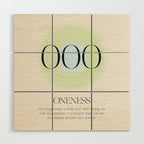 Angel Number 000 | Oneness Wood Wall Art Gallery Image 1