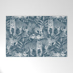 Family of Tigers (Monochrome)  Welcome Mat Gallery Image 1