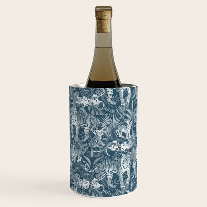 Family of Tigers (Monochrome)  Wine Chiller Gallery Image 2