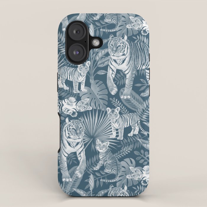 Family of Tigers (Monochrome)  iPhone Case