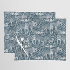 Family of Tigers (Monochrome)  Placemat Gallery Image 1