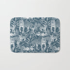 Family of Tigers (Monochrome)  Bath Mat Gallery Image 1