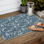 Family of Tigers (Monochrome)  Outdoor Rug Gallery Image 2