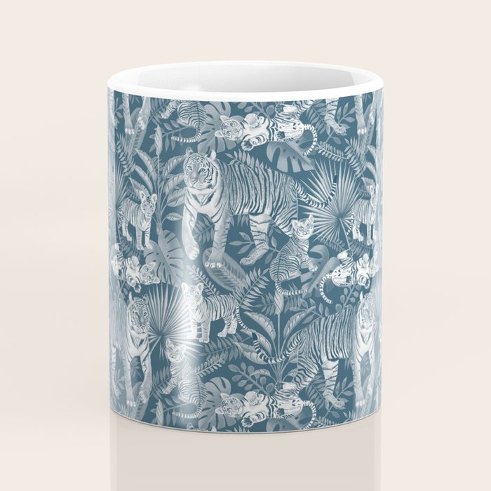 Family of Tigers (Monochrome)  Coffee Mug Gallery Image 4
