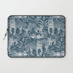 Family of Tigers (Monochrome)  Laptop Sleeve Gallery Image 1