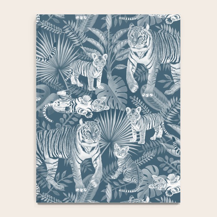 Family of Tigers (Monochrome)  Notebook Gallery Image 4