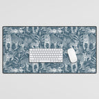 Family of Tigers (Monochrome)  Desk Mat Gallery Image 1