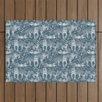 Family of Tigers (Monochrome)  Outdoor Rug Gallery Image 1